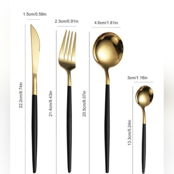 24pcs Stainless Steel Cutlery Set - Picture 2 of 8